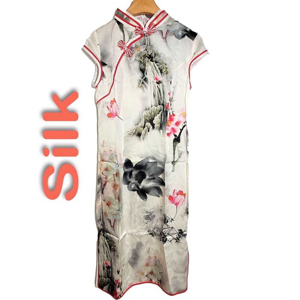 Women's Silk Size XS Short Sleeve Cheongsam/QiPao Dress SBK141